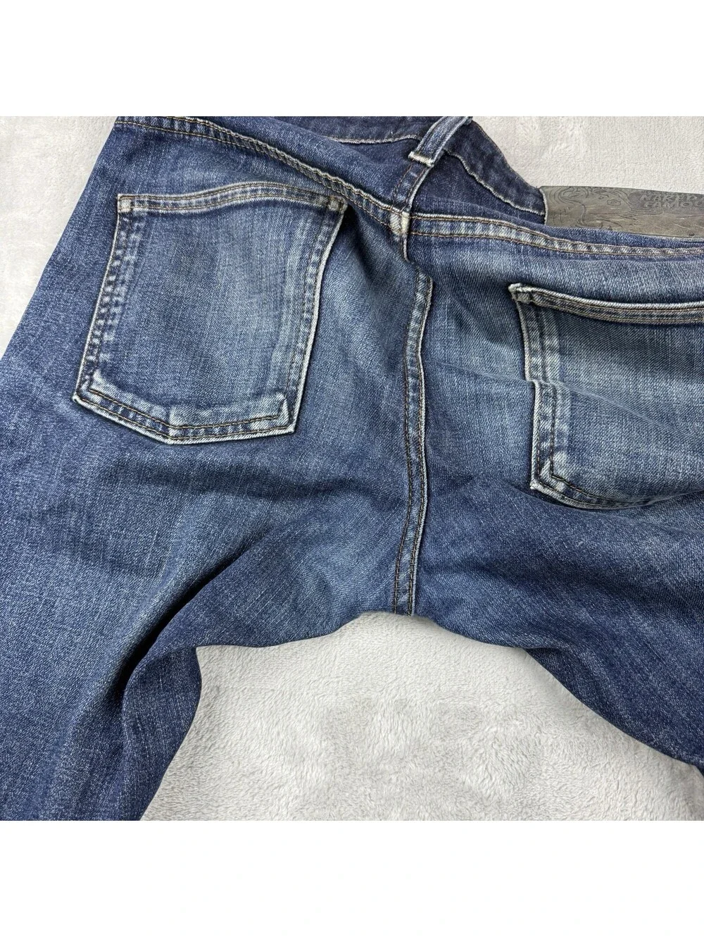 Naked & Famous Men Super Skinny Guy Silk Stretch Indigo Jeans W31 Grunge Preppy